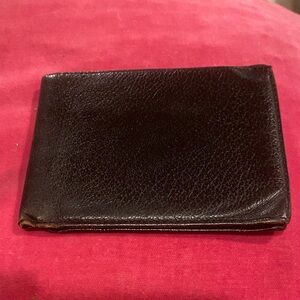 Vintage Sheldon Black Mellow Cowhide Bifold Wallet